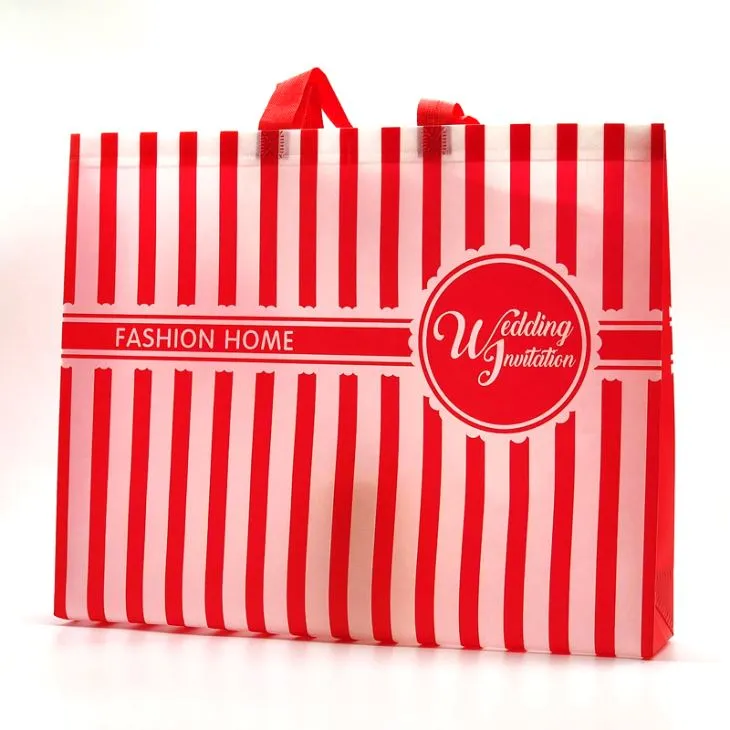 Suletud 80-grammine lamineeritud lausriidest ostukott Ultraheli kott